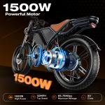 Electric Bike for Adult 2000W 75Mile 32MPH 22.8''  Off-road Mountain Ebike New