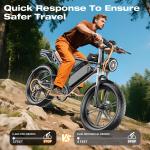 Electric Bike for Adult 2000W 75Mile 32MPH 22.8''  Off-road Mountain Ebike New