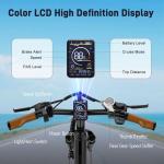 Electric Bike for Adults 70 Miles 1500W Peak 25MPH 26" Ebike for Women with 48V