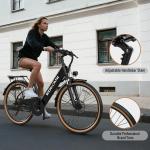 Electric Bike for Adults 70 Miles 1500W Peak 25MPH 26" Ebike for Women with 48V