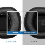 Voarmaks Sheepskin Real Leather Ear Pads Foam Cushion Compatible with Audeze Sine Planar Headphone (Sheepskin Leather)