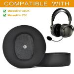 defean Maxwell Cushions - Cooling Gel Replacement Earpads Ear Cushion Compatible with Audeze Maxwell Headphones, Added Thickness, Noise Isolation Foam for Epic Gaming Sessions (Silky Fabric)
