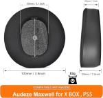 defean Maxwell Cushions - Cooling Gel Replacement Earpads Ear Cushion Compatible with Audeze Maxwell Headphones, Added Thickness, Noise Isolation Foam for Epic Gaming Sessions (Silky Fabric)