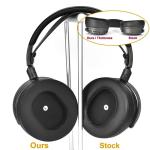 defean Maxwell Cushions - Cooling Gel Replacement Earpads Ear Cushion Compatible with Audeze Maxwell Headphones, Added Thickness, Noise Isolation Foam for Epic Gaming Sessions (Silky Fabric)