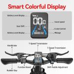 26'' Electric Mountain Bike Adults 750W 25MPH Off-road E-Bicycle Fat Tire