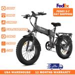 1000W Mountain Motorbike 20" Fat Tire Folding E-bike 48V 15Ah City Eletric Bike