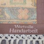 Wertvolle Handarbeit Wall Decor Junghans-Wolle Germany 80s Handwoven Wool vintag