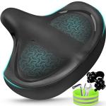 Twomaples Bicycle Seat, Bike Seat for Women Men Extra Comfort Wide, Oversized Comfortable Seats Saddle for Peloton Bike, Fit for Exercise Bike, Electric Bike, Mountain Bike