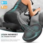Twomaples Bicycle Seat, Bike Seat for Women Men Extra Comfort Wide, Oversized Comfortable Seats Saddle for Peloton Bike, Fit for Exercise Bike, Electric Bike, Mountain Bike