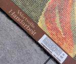 Junghans-Wolle, Germany, 70's, Handwoven Wool Rug, Tapestry, Folk , rooster MCM