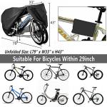 Bike Covers for 2 or 3 Bikes, 2XL Size Outdoor Waterproof & Anti-UV Bicycle Covers with Lock Hole for Mountain Road Electric Bikes