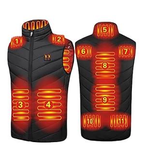 Heated Vest USB Electric Heated Vest Heating Jacket Winter Vests for Outdoor Motorcycle Camping Fishing Skiing