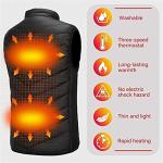 Heated Vest USB Electric Heated Vest Heating Jacket Winter Vests for Outdoor Motorcycle Camping Fishing Skiing