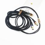 NewFantasia 4.4mm Balanced Cable Compatible with Audeze LCD-2, LCD-4, LCD-3, LCD-X, LCD-XC, MM-500 Headphone Upgrade Replacement Audio Cable 6N OCC Copper Silver Plated Cord Walnut Wood Shell 6.6ft