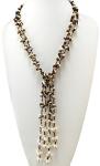 HinsonGayle Hayden' Tiger Eye & Pearl Lariat Necklace