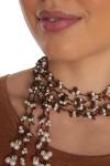 HinsonGayle Hayden' Tiger Eye & Pearl Lariat Necklace