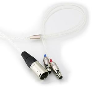 NewFantasia HiFi Cable 4-pin XLR Balanced Male for Audeze LCD-2, LCD-3, LCD-4, LCD-X, LCD-XC, MM-500 Headphone Silver Plated Replacement Audio Upgrade Cable