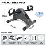 Motorized Mini Exercise Bike Pedal Exerciser for Seniors Rehab Training, LUBBYGIM Electric Under Desk Bike Pedal Exerciser for Arm/Leg Fitness & Physical Therapy, 6 Levels Speed Adjustment