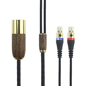 3m/10ft Replacement Audio Cable 4-pin XLR Balanced Walnut Wood Shell Cable Compatible with Audeze LCD-2, LCD-4, LCD-3, LCD-X, LCD-XC Headphone 6N OCC Copper Silver Plated Cord