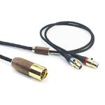 3m/10ft Replacement Audio Cable 4-pin XLR Balanced Walnut Wood Shell Cable Compatible with Audeze LCD-2, LCD-4, LCD-3, LCD-X, LCD-XC Headphone 6N OCC Copper Silver Plated Cord