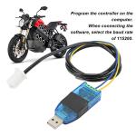 USB Programming Cable,Electric Bike Programmable USB Data Cable Baud Rate 115200 for VOTOL Controller EM 150/2 200/2 260/2
