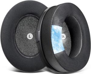 SOULWIT Cooling-Gel Replacement Earpads for Audeze Penrose/Penrose X/Mobius, Ear Pads for HyperX Cloud Orbit/Orbit S Headphones, Cushions with Durable Ice Silk Fabric, Noise Isolation Foam-Black
