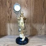 German Style Barmaid Figure Mystery Swinger Clock (Junghans Type) Working