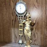  German Style Barmaid Figure Mystery Swinger Clock (Junghans Type) Working