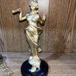  German Style Barmaid Figure Mystery Swinger Clock (Junghans Type) Working