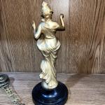  German Style Barmaid Figure Mystery Swinger Clock (Junghans Type) Working