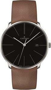 JUNGHANS Meister Fein Black Sunray Dial Sapphire Crystal Automatic Watch 27/4154.00