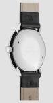 JUNGHANS Max Bill Hand Wind Silver Dial Black Leather Strap Analog Watch 27/3700.02