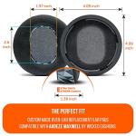 WC Freeze Maxwell - Cooling Gel Replacement Earpads for Audeze Maxwell Headphones by Wicked Cushions - Elevate Comfort, Durability, Thickness & Sound Isolation for Epic Gaming Sessions | Geo Grey