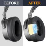 SOULWIT Cooling Gel Replacement Earpads for Audeze Maxwell Headphones, Ear Pads Cushions with Breathable Ice Silk Fabric, High-Density Noise Cancelling Foam - Black