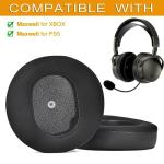 defean Maxwell Cushions - Cooling Gel Replacement Earpads Ear Cushion Compatible with Audeze Maxwell Headphones, Added Thickness, Noise Isolation Foam for Epic Gaming Sessions (Mesh Fabric)