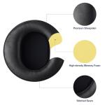 AHG Premium Sheepskin Ear Pads and Cowhide Headband Strap Compatible with Audeze LCD Headsets (Black) | FlexiSoft Foam