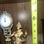  German Style Barmaid Figure Mystery Swinger Clock (Junghans Type) Working