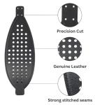 AHG Premium Sheepskin Ear Pads and Cowhide Headband Strap Compatible with Audeze LCD Headsets (Black) | FlexiSoft Foam