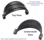 AHG Premium Sheepskin Ear Pads and Cowhide Headband Strap Compatible with Audeze LCD Headsets (Black) | FlexiSoft Foam