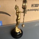  German Style Barmaid Figure Mystery Swinger Clock (Junghans Type) Working