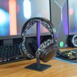 WC HeadbandZ Maxwell V2 – Upgraded Wide Silicone Headband Compatible with Audeze Maxwell, Made by Wicked Cushions | Wider Weight-Distributing Design, Softer Flexible Silicone | Geo Grey