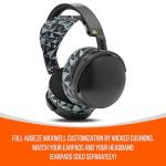 WC HeadbandZ Maxwell V2 – Upgraded Wide Silicone Headband Compatible with Audeze Maxwell, Made by Wicked Cushions | Wider Weight-Distributing Design, Softer Flexible Silicone | Geo Grey