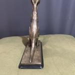  German Style Kangaroo Figure Mystery Swinger Clock (Junghans Type) Working