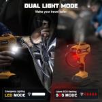 Tire Inflator Air Compressor Compatible with DeWalt 20V Battery Power, LIVOWALNY 160PSI Cordless Portable Electric Air Pump with Digital Pressure Gauge for Car Motorcycles Bike Ball Auto (No Battery)