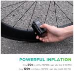 CYCPLUS AS2 PRO Tiny Bicycle Pump with Gauge, Max 120 PSI Electric Mini Pump, Auto Stop, with Presta and Schrader Valve for E-Bike, MTB, and Road Bike (2025 Updated Version)