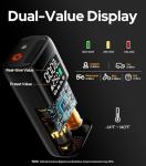 WARWOLF 160PSI Tire Inflator Portable Air Compressor - Electric Air Pump for Car Tires: SUV, Light Truck, Motorcycle, Bike, with Auto Shut-Off, Digital Gauge, 12V Car Adapter, LED Light