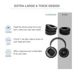 Voarmaks Maxwell Ear Pads - Extra Large Thick Lambskin Earpads Compatible with Audeze Maxwell Headphones Thick Filling Memory Foam Replacement Cushion Plus 2 Mic Covers