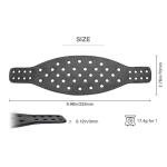 Voarmaks Wide Lambskin Headband Strap Compatible with Audeze Maxwell Gaming Headset & MM-100 Professional Headphone, Premium Double-Sided Leather Handcrafted, Durable, Comfortable & Cooler