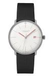 Junghans Max Bill Automatic Bauhaus 38mm White Dial Leather Watch 27/4009.02