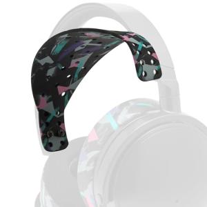 WC HeadbandZ Maxwell V2 – Upgraded Wide Silicone Headband Compatible with Audeze Maxwell, Made by Wicked Cushions | Wider Weight-Distributing Design, Softer Flexible Silicone | 90's Black